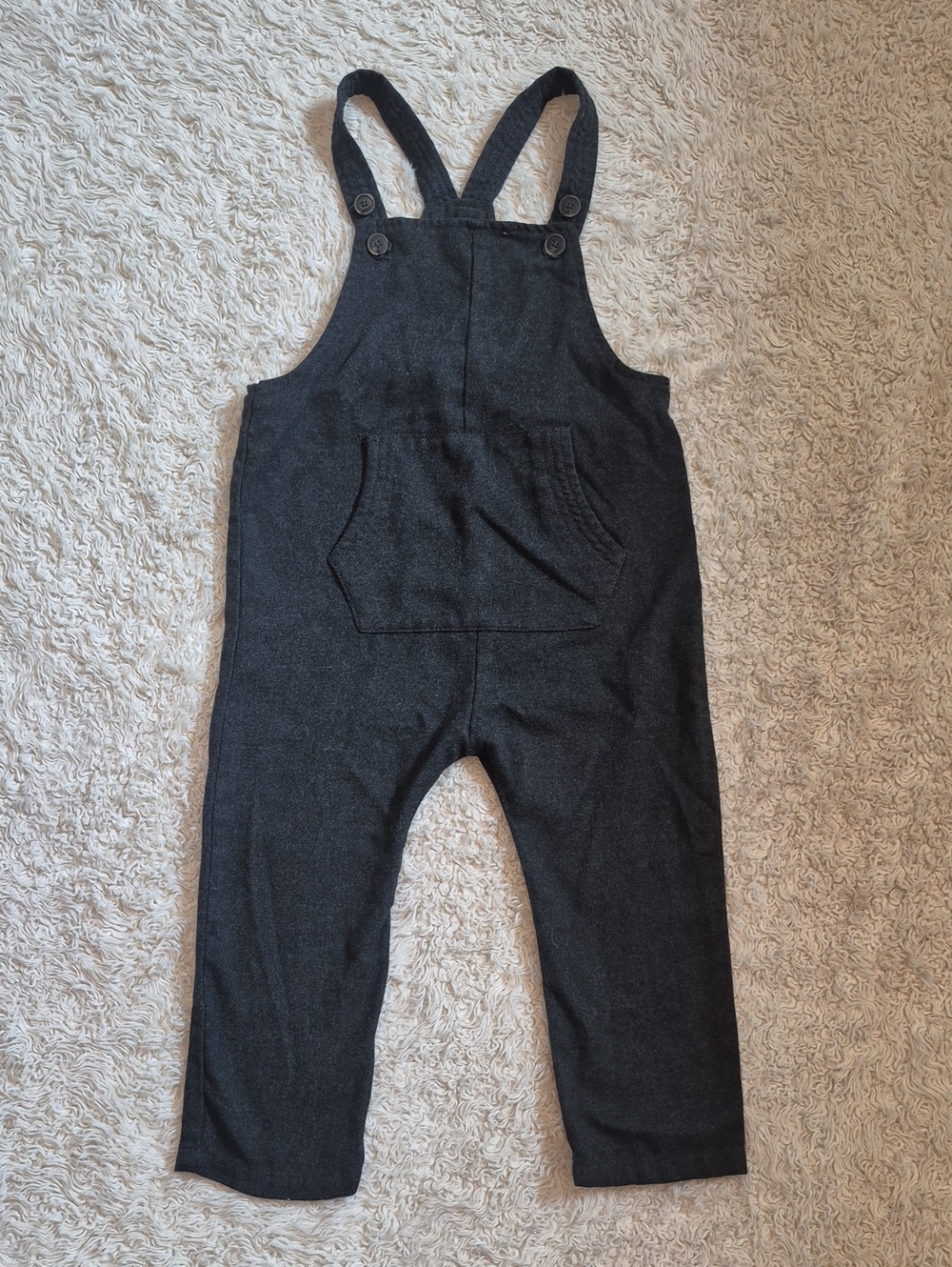 ZARA boys Charcoal Gray Overalls 2/3
